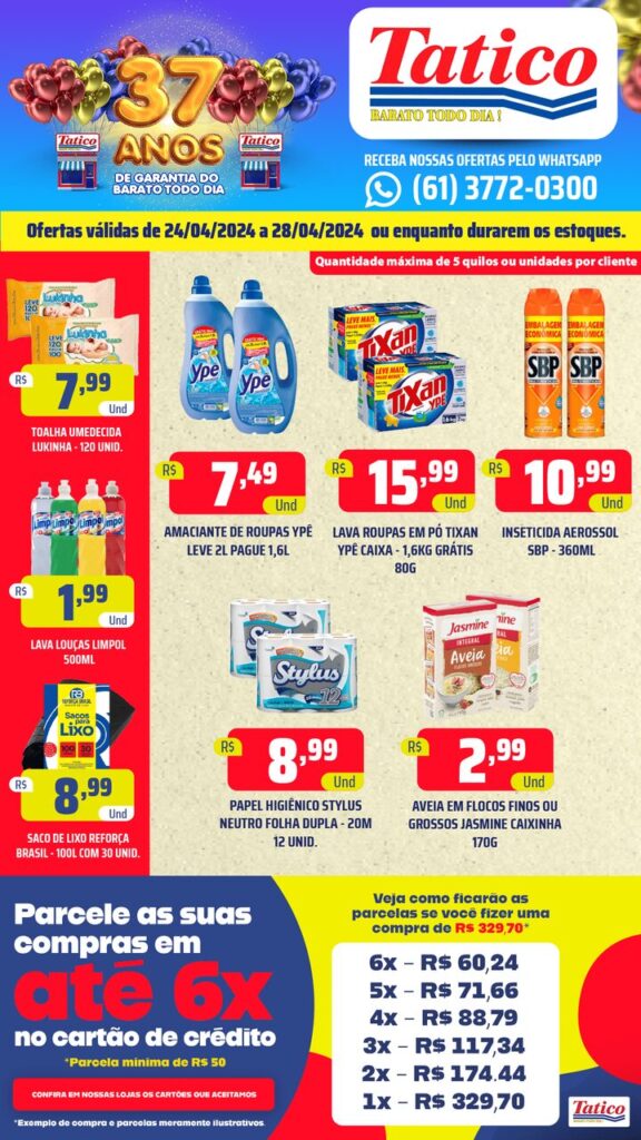 ofertas de supermercado Tatico até 28-04-2024-05